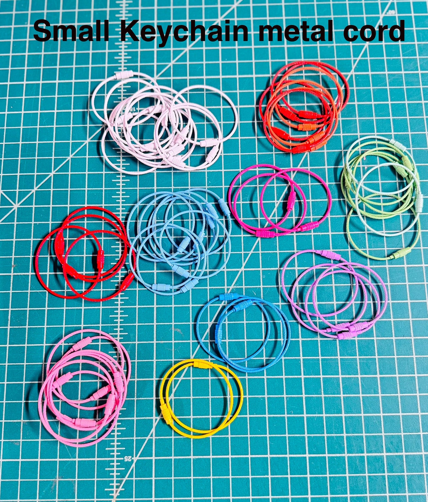 Small Keychain metal cord