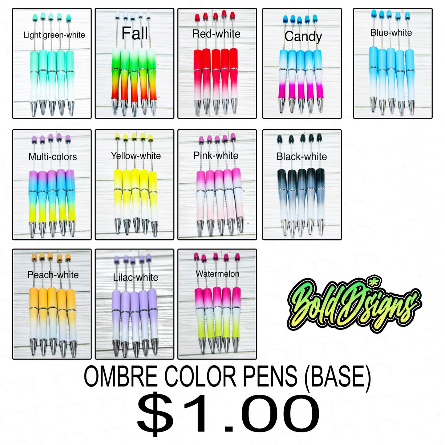Bolígrafos Ombre || Ombre Pens