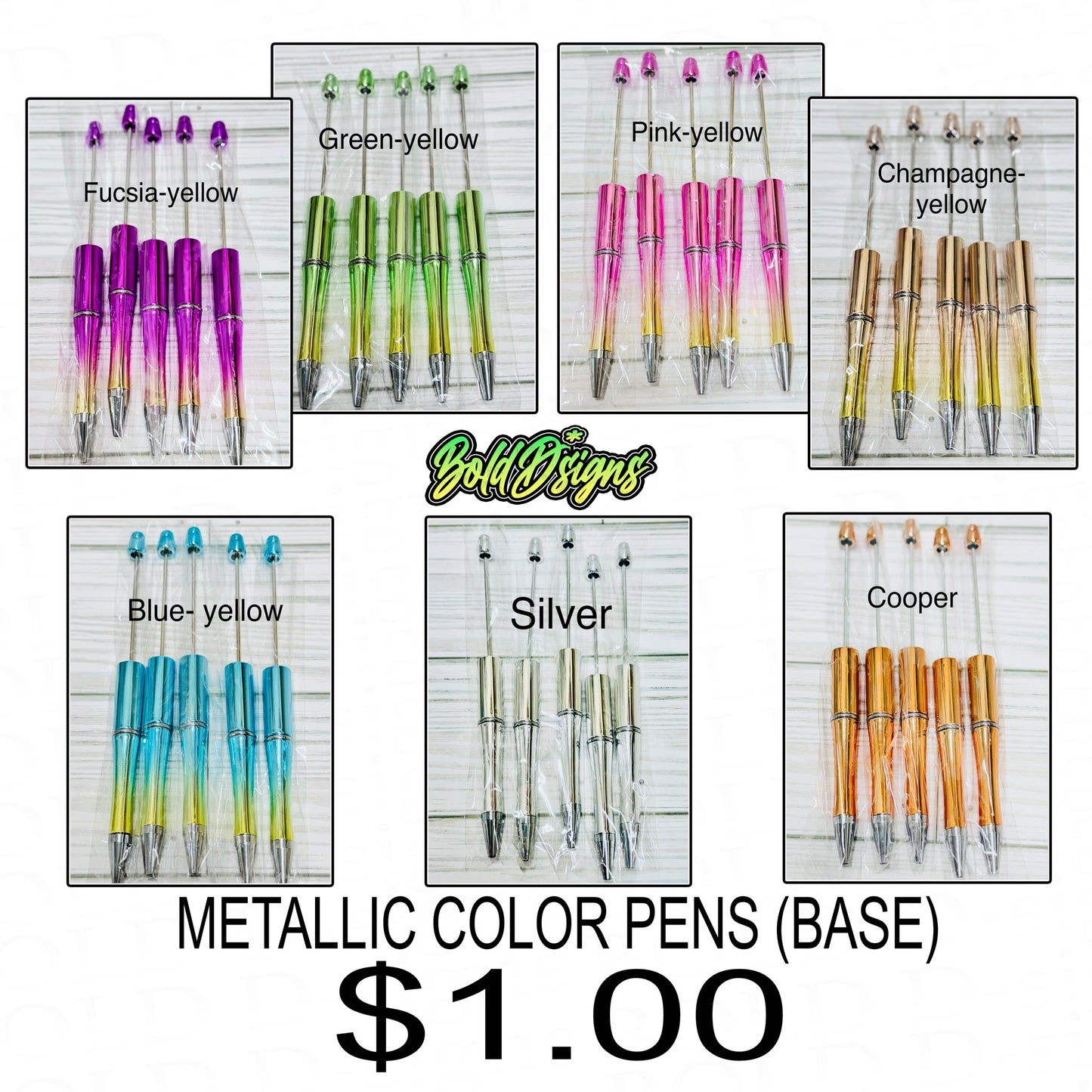 Bolígrafos metálicos || Metallic pens