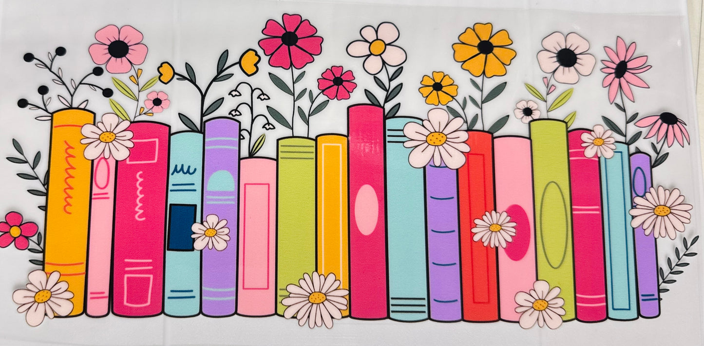 Libros y flores / Books and flowers