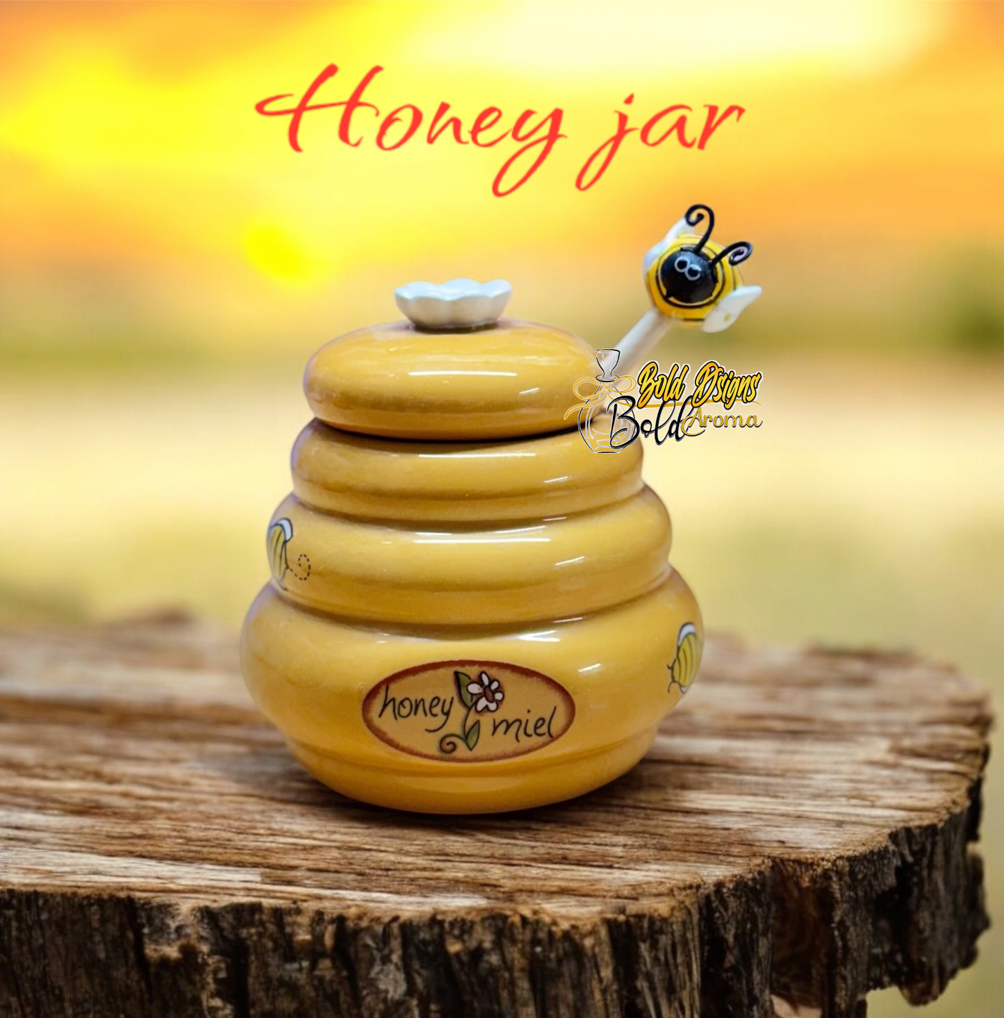 Honey Jar || pintado a mano, cerámica
