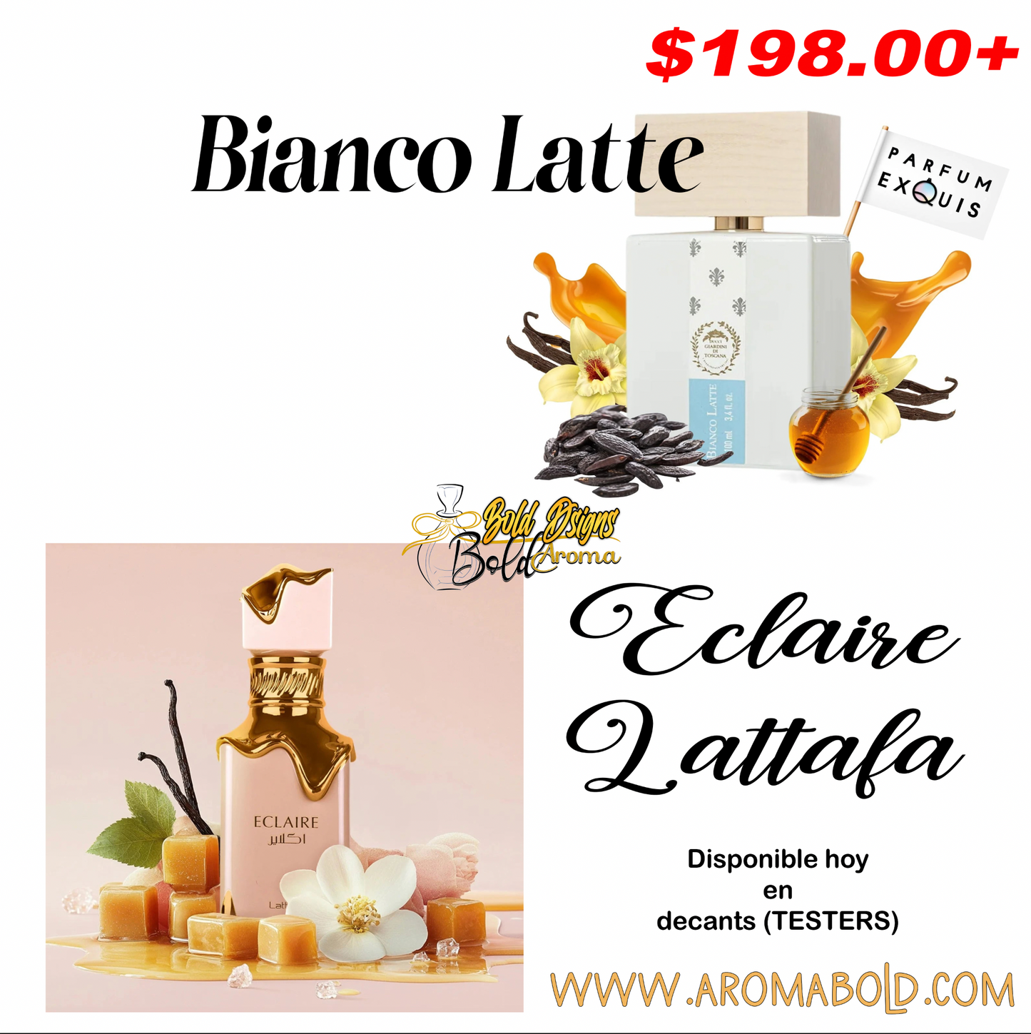 Decant (TESTER) 5mL. Eclaire || Bianco Latte Inspired