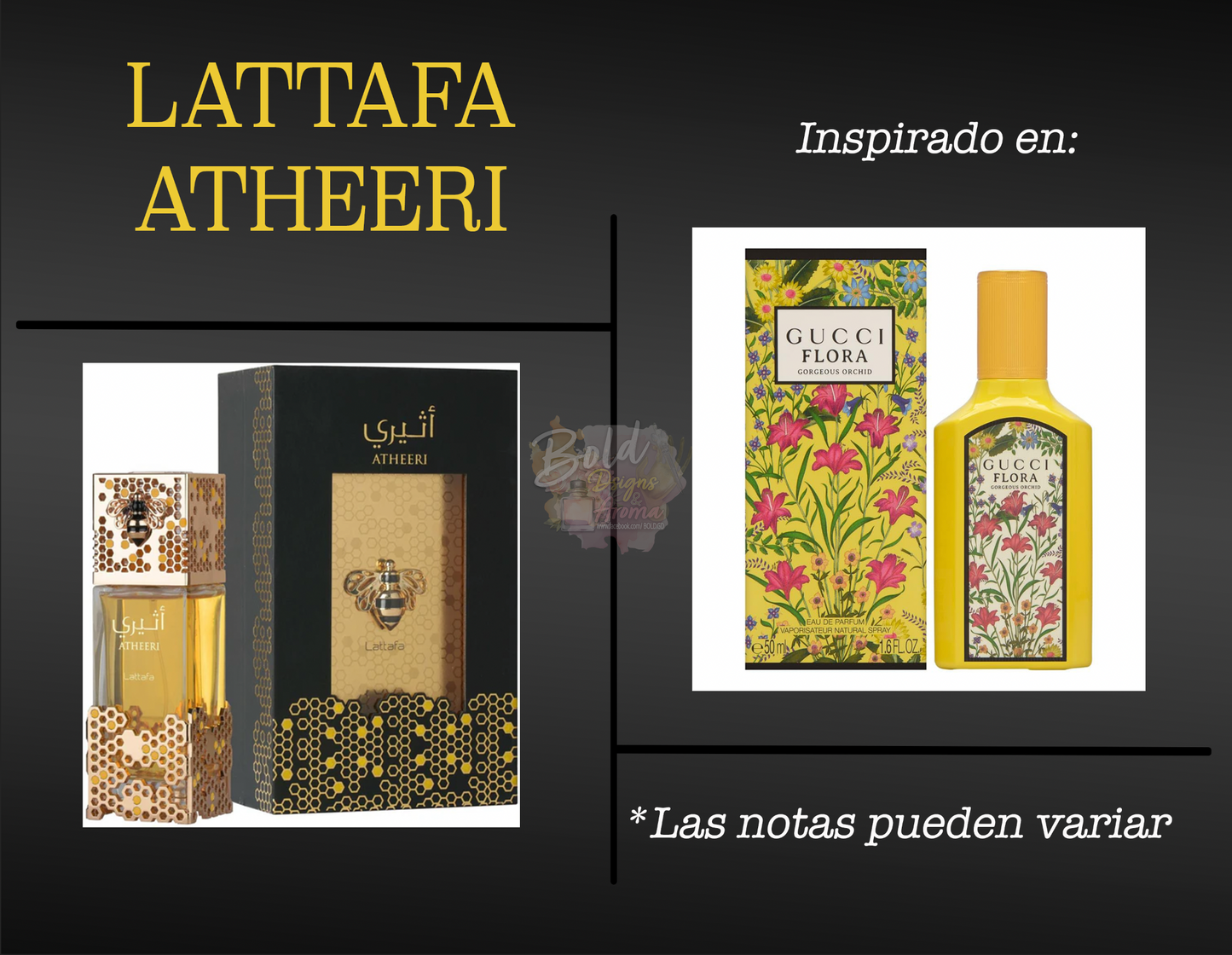 Decant (TESTER) 5 mL. Atheeri Lattafa || Gucci Flora Gorgeous Orchid Inspired