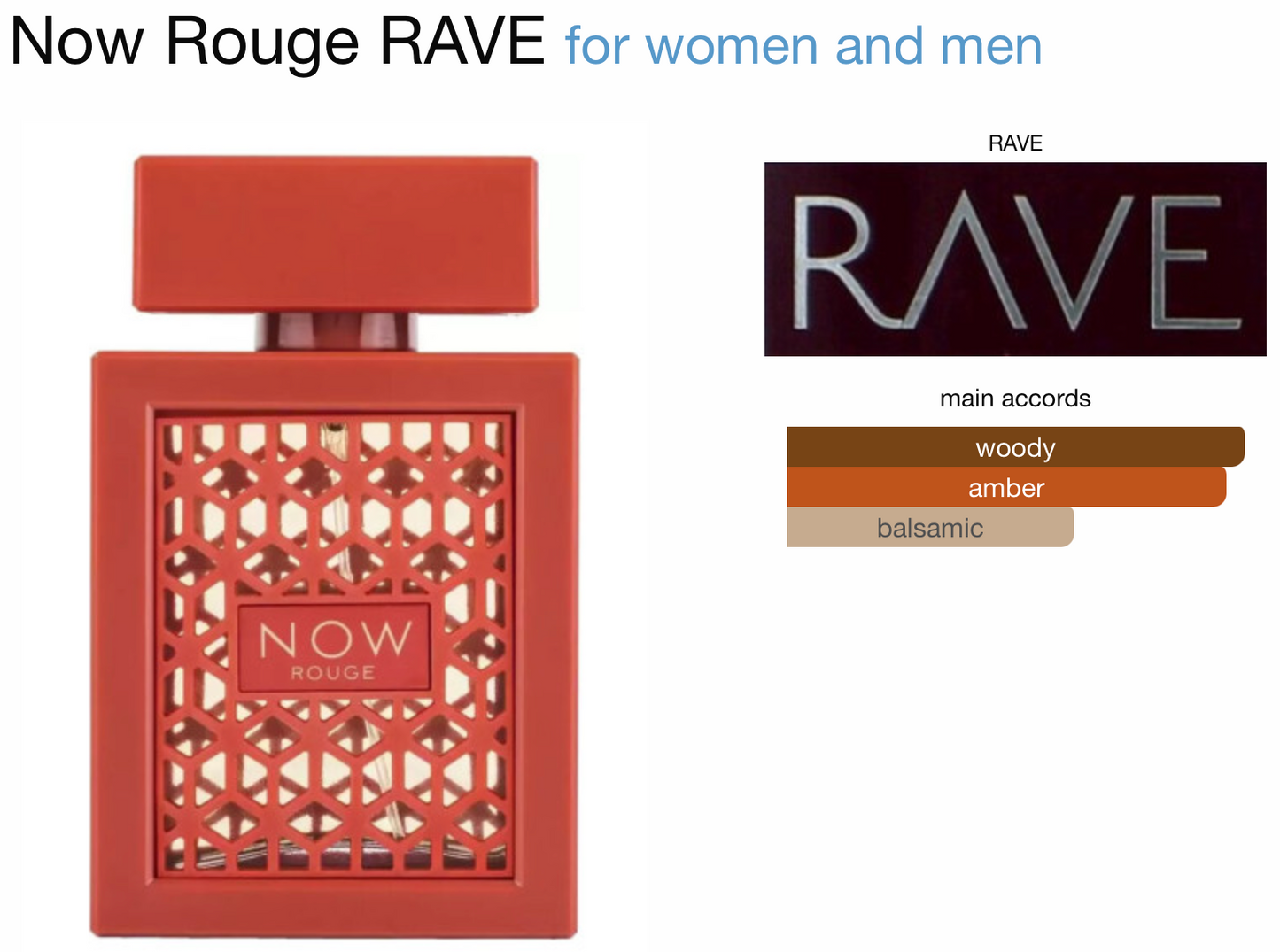 Decant (TESTER) 10 mL. Rave Now Rouge
