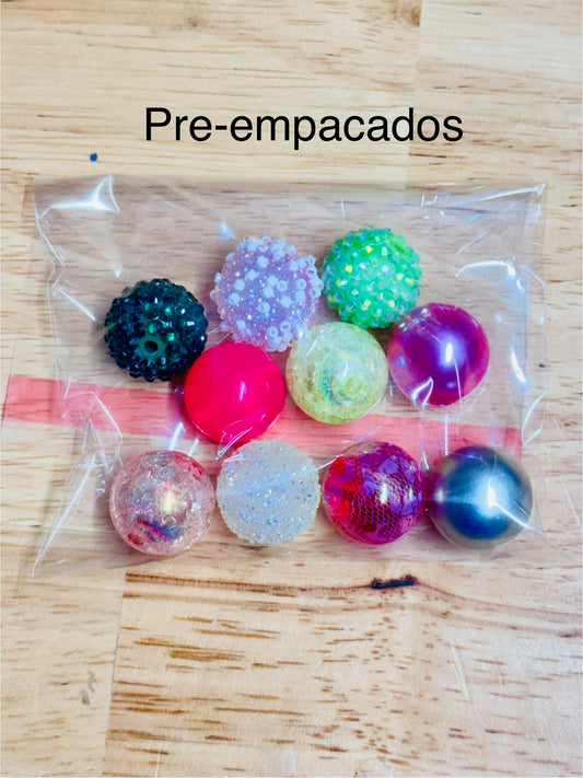20mm Beads mixtos Paquete 10