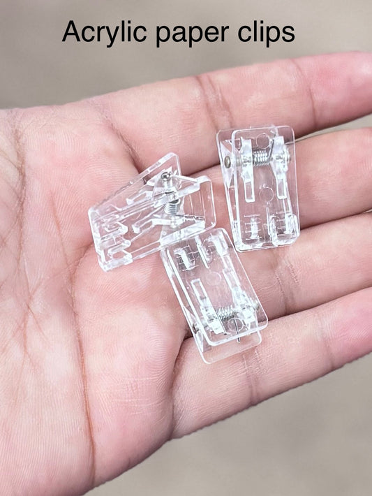Acrylic paper clip