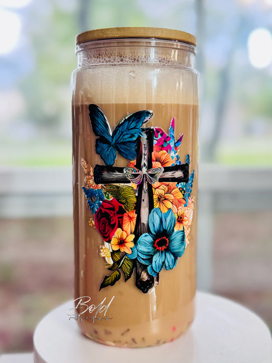 20 oz Snowglobe tumbler