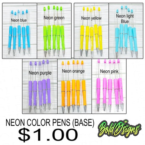 Bolígrafos neones || Neon pens