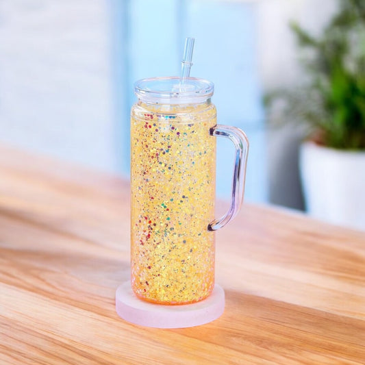 20 oz Snow globe with handle