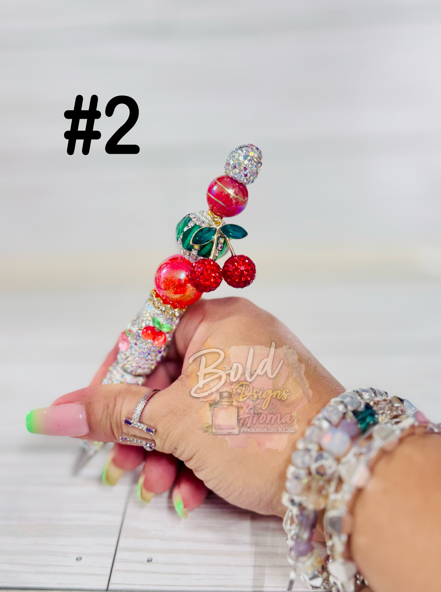 Cherry Bling Pens